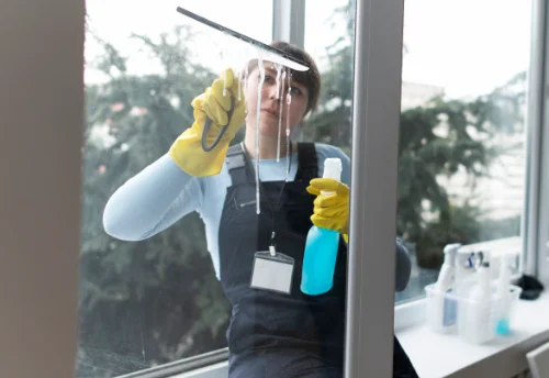 Nettoyage de vitres intérieures et extérieures à la Cavalerie